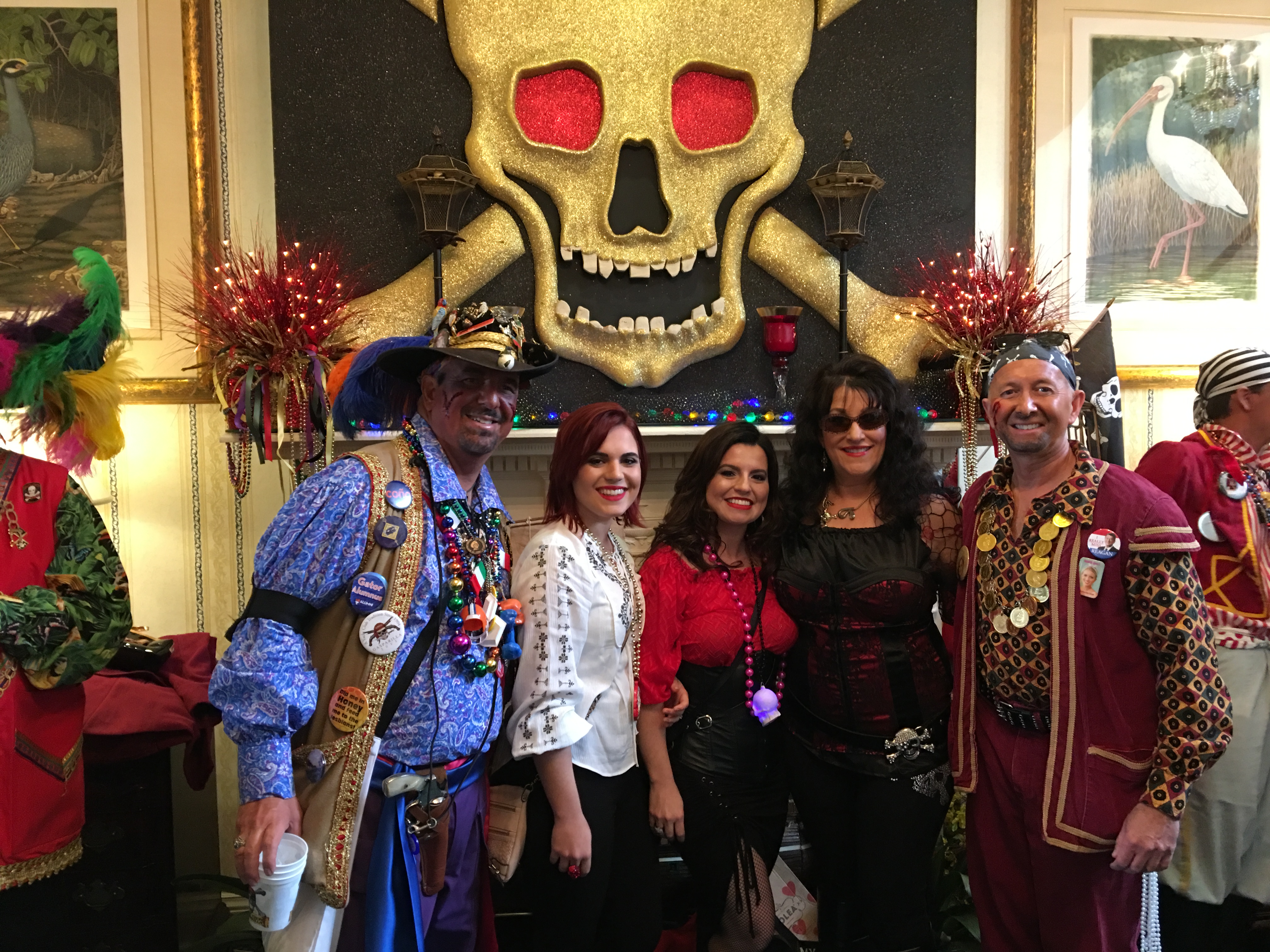 Artistic Team at Gasparilla 2016 with Pirates